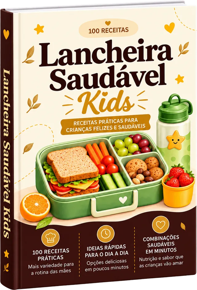Livro Lancheira Saudável Kids: 100 receitas de lancheira